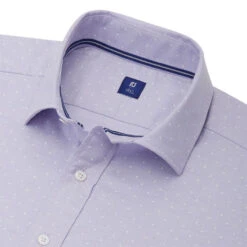 FootJoy Oxford Shirt With Overprint Shirt (Previous Season Style) -FairwayPro Store FTJ1274e