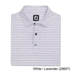 Footjoy Chalk Line Print Stretch Pique Self Collar -FairwayPro Store FTJ1351c