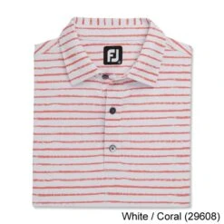 Footjoy Chalk Line Print Stretch Pique Self Collar -FairwayPro Store FTJ1351e