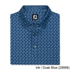 Footjoy Lisle Leaping Dolphins Print Self Collar -FairwayPro Store FTJ1352c