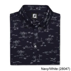 FootJoy Tropic Golf Print Lisle Self Collar -FairwayPro Store FTJ1369b