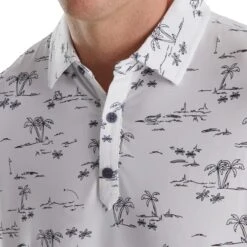 FootJoy Tropic Golf Print Lisle Self Collar -FairwayPro Store FTJ1369f