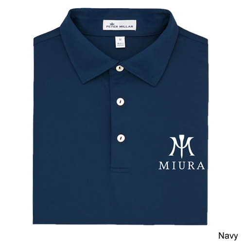 Miura Peter Millar Solid Stretch Mesh Polo 4 Miura Peter Millar Solid Stretch Mesh Polo - Image 2