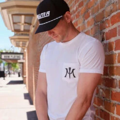 Miura M Logo Pocket Tee 9 Miura M Logo Pocket Tee -FairwayPro Store MIU0181d