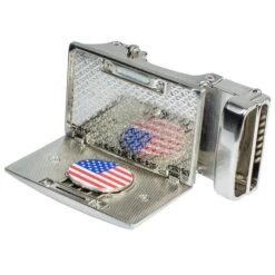 Nexbelt Heritage USA White Golf Belt -FairwayPro Store NEX0018b