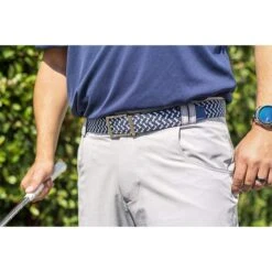 Nexbelt Braided Tri-Color Golf Belt -FairwayPro Store NEX0058e