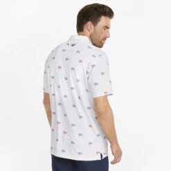 Puma Volition Flags Golf Polo -FairwayPro Store PMA0609d