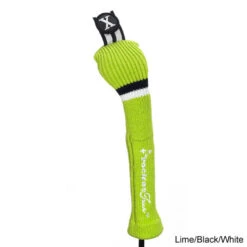 RocketTour Victory Stripe Knit Pom Pom Headcover -FairwayPro Store ROC0013f