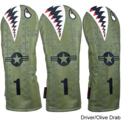 Rose & Fire Bomber/Warhawk Premium USA Leather Headcover -FairwayPro Store RSF0054e