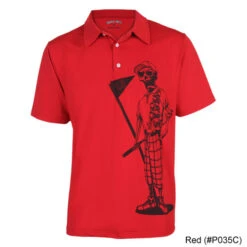Tattoo Golf Bones Performance Polo Shirts