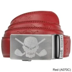 Tattoo Golf Leather Ratchet Belt -FairwayPro Store TAT0275d