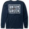 Union Green Double Hit Grit Long Sleeve T-Shirt -FairwayPro Store UNG0005a