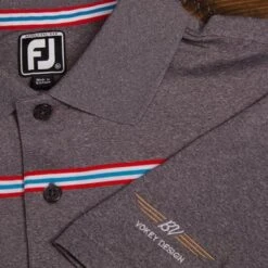 Vokey Design FJ ProDry Lisle Chest Stripe Polo Shirts -FairwayPro Store VKD0193 193d