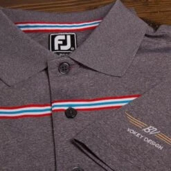 Vokey Design FJ ProDry Lisle Chest Stripe Polo Shirts -FairwayPro Store VKD0193 193f